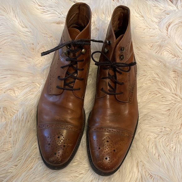 Johnston & Murphy Oxford Boots Sz 10 - Picture 3 of 6
